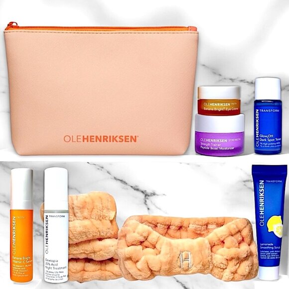 Ole Henriksen—Deluxe Mini Skincare Set + Pouch + Spa Accessories ✨$125+ Value✨ - Picture 1 of 8